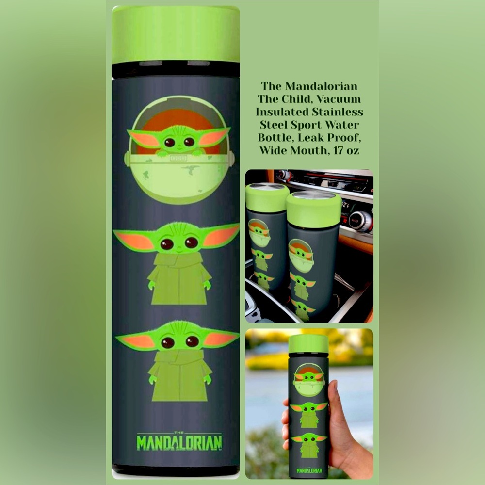 The Mandalorian The Child, Vacuum Insulated Stainless Steel Sport Water Bottle